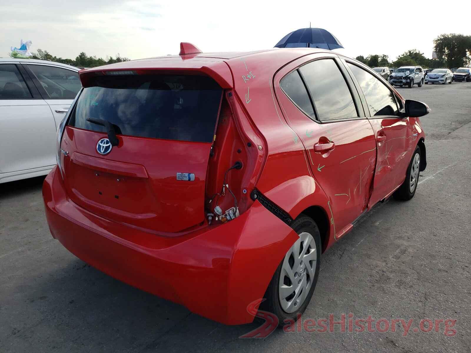 JTDKDTB37G1133364 2016 TOYOTA PRIUS