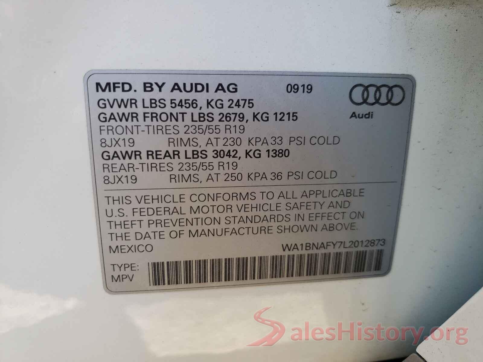 WA1C2AFP8GA088053 2016 AUDI Q5