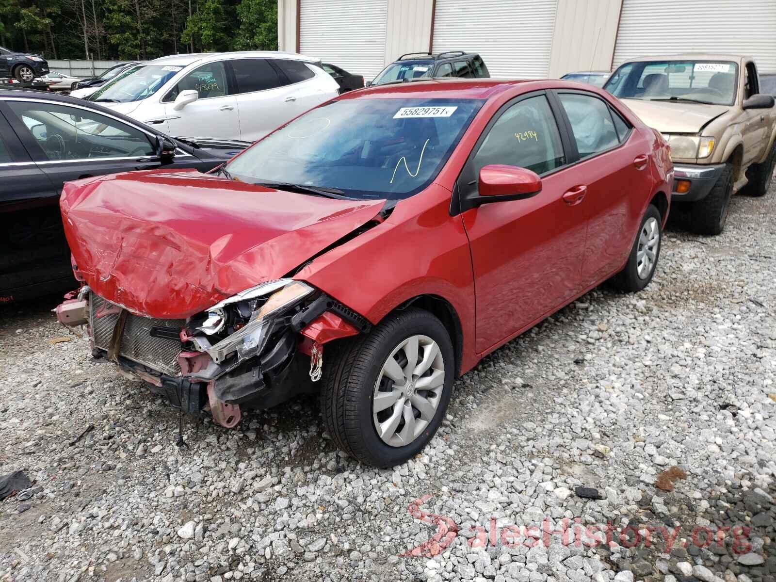 5YFBURHE5GP564874 2016 TOYOTA COROLLA