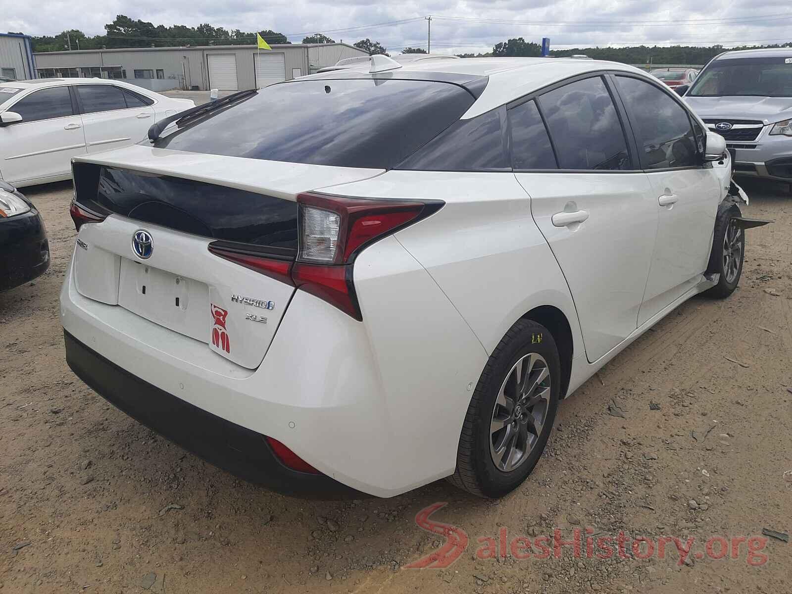 JTDKARFU7K3083125 2019 TOYOTA PRIUS