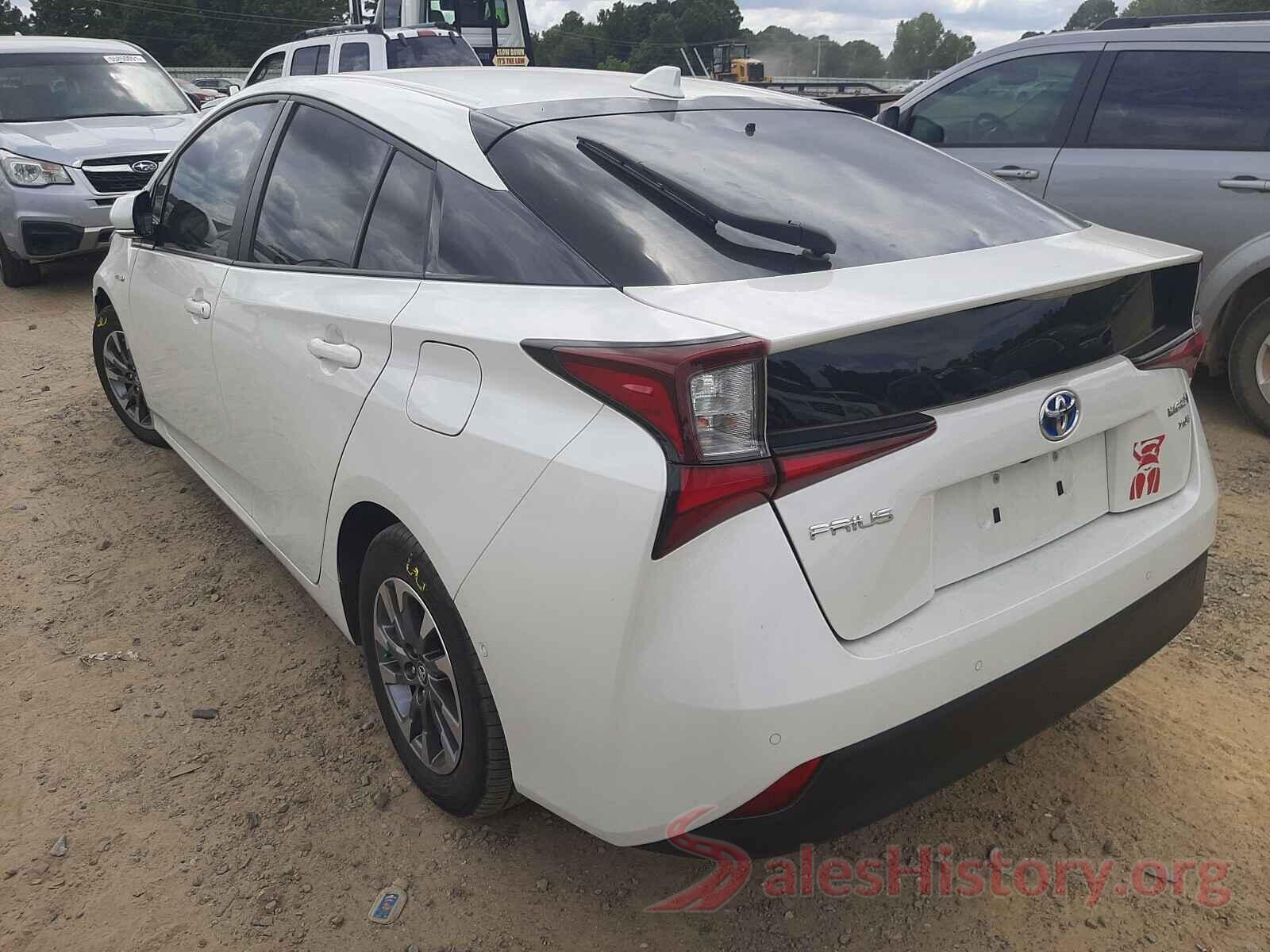 JTDKARFU7K3083125 2019 TOYOTA PRIUS