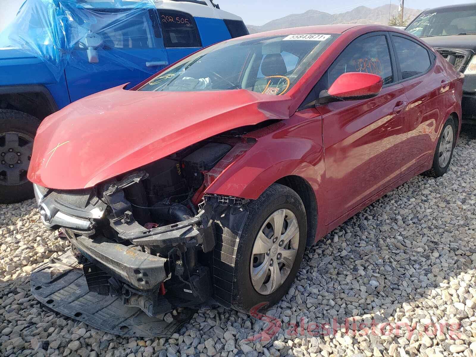 KMHDH4AE7GU482881 2016 HYUNDAI ELANTRA