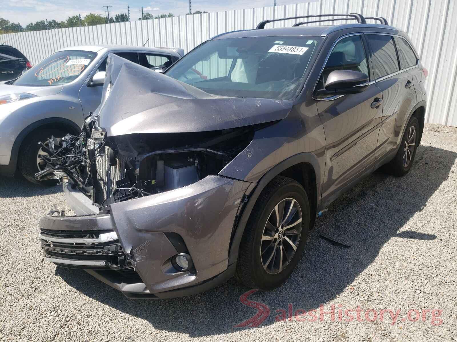 5TDJZRFH7KS593206 2019 TOYOTA HIGHLANDER