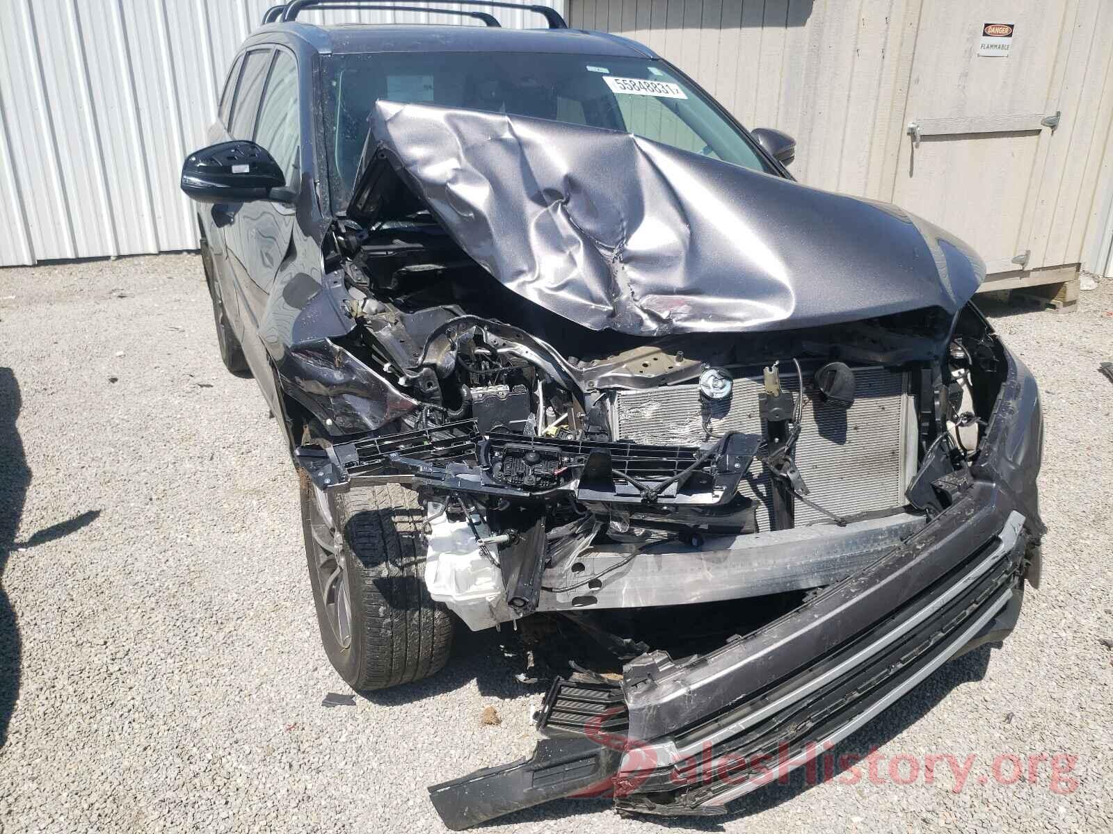 5TDJZRFH7KS593206 2019 TOYOTA HIGHLANDER