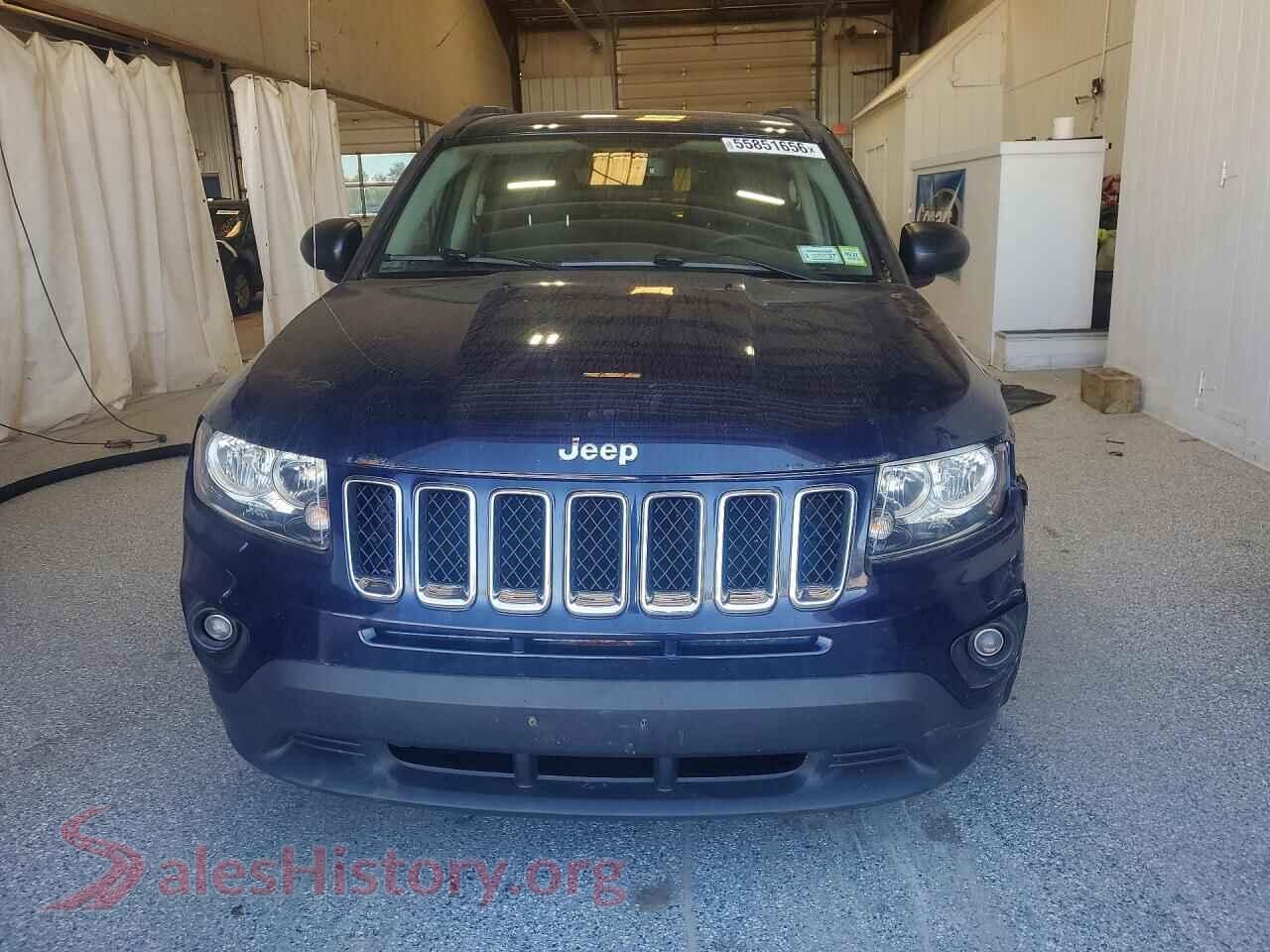 2017 JEEP COMPASS VIN 1C4NJDBB4HD106853, rear view