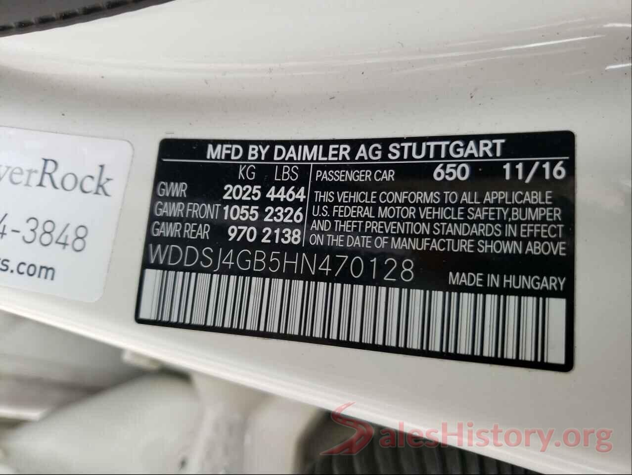 WDDSJ4GB5HN470128 2017 MERCEDES-BENZ CLA-CLASS