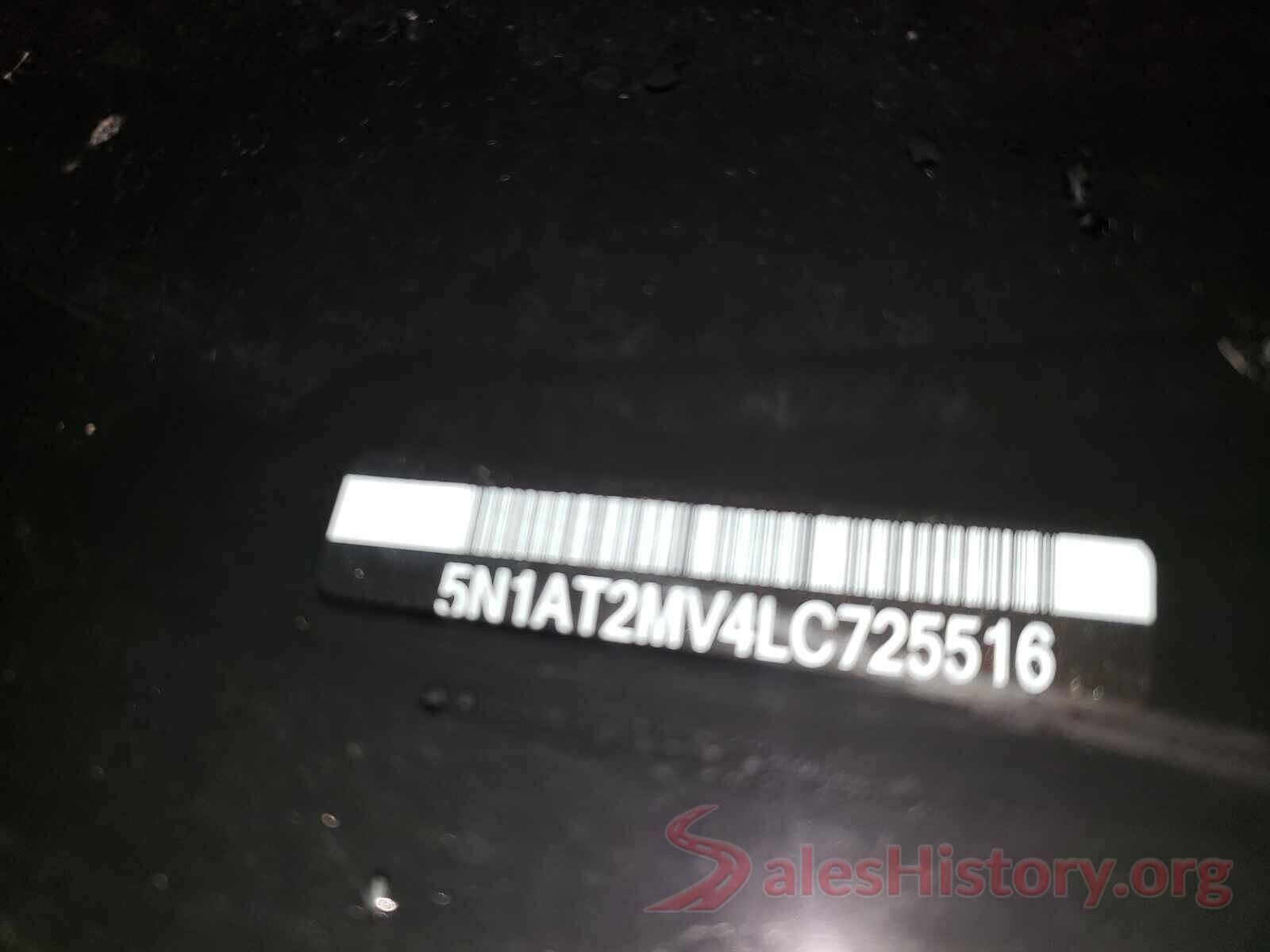 5N1AT2MV4LC725516 2020 NISSAN ROGUE