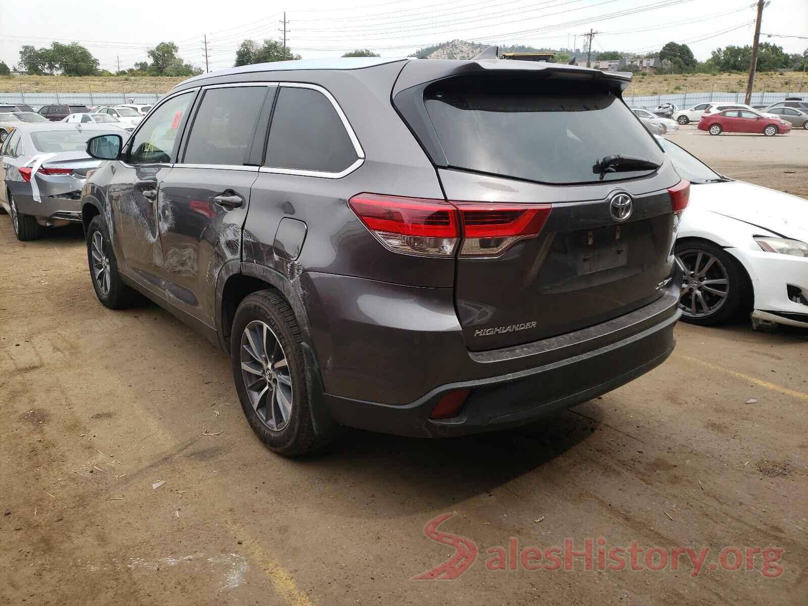 5TDJZRFH3KS566682 2019 TOYOTA HIGHLANDER