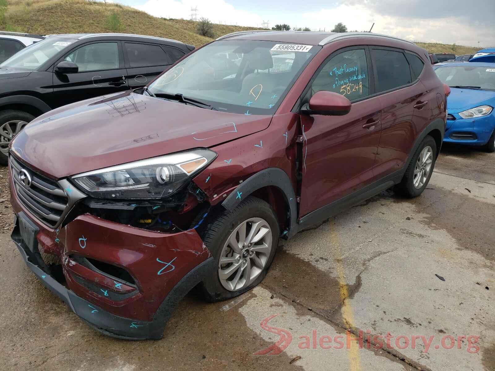 KM8J3CA43GU157535 2016 HYUNDAI TUCSON