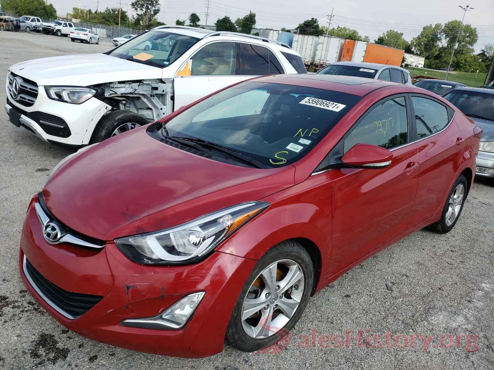 KMHDH4AE7GU553450 2016 HYUNDAI ELANTRA