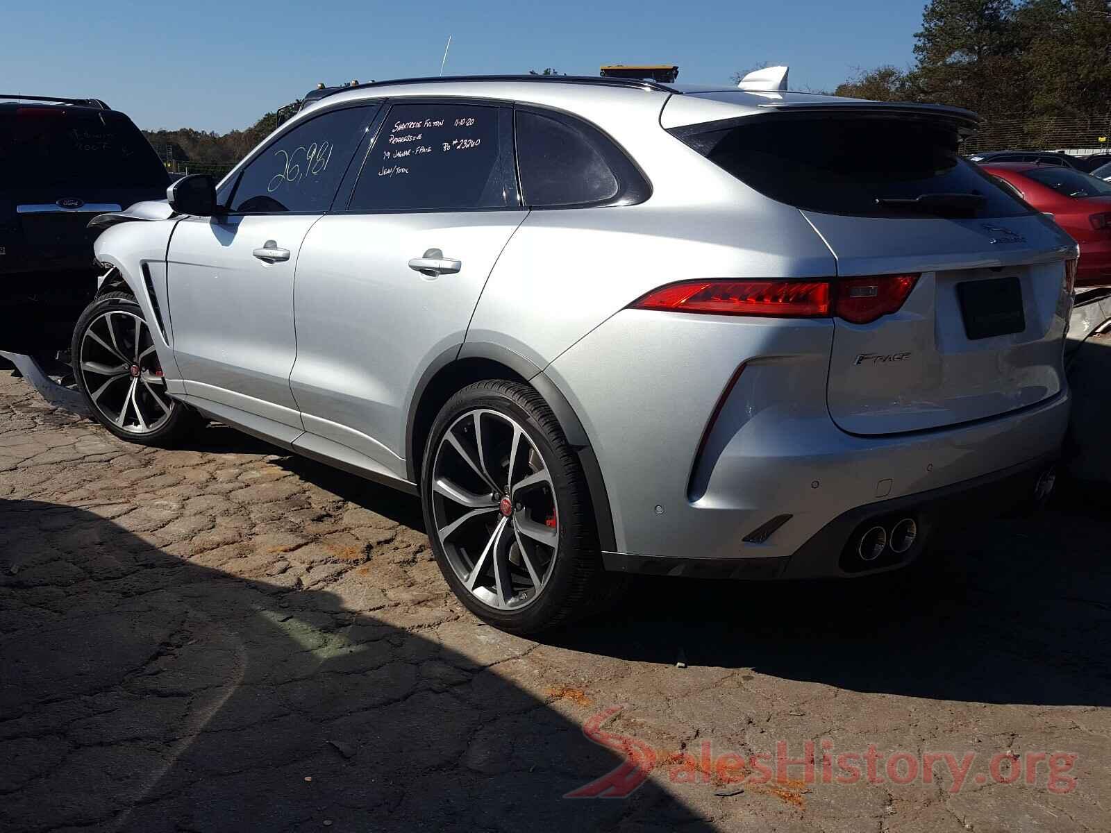 SADCZ2EE6KA603989 2019 JAGUAR F-PACE