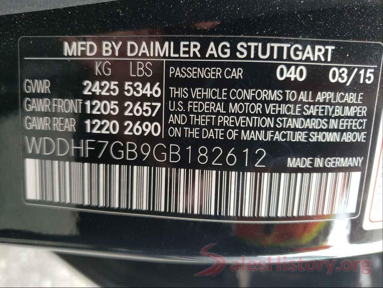 WDDHF7GB9GB182612 2016 MERCEDES-BENZ E-CLASS