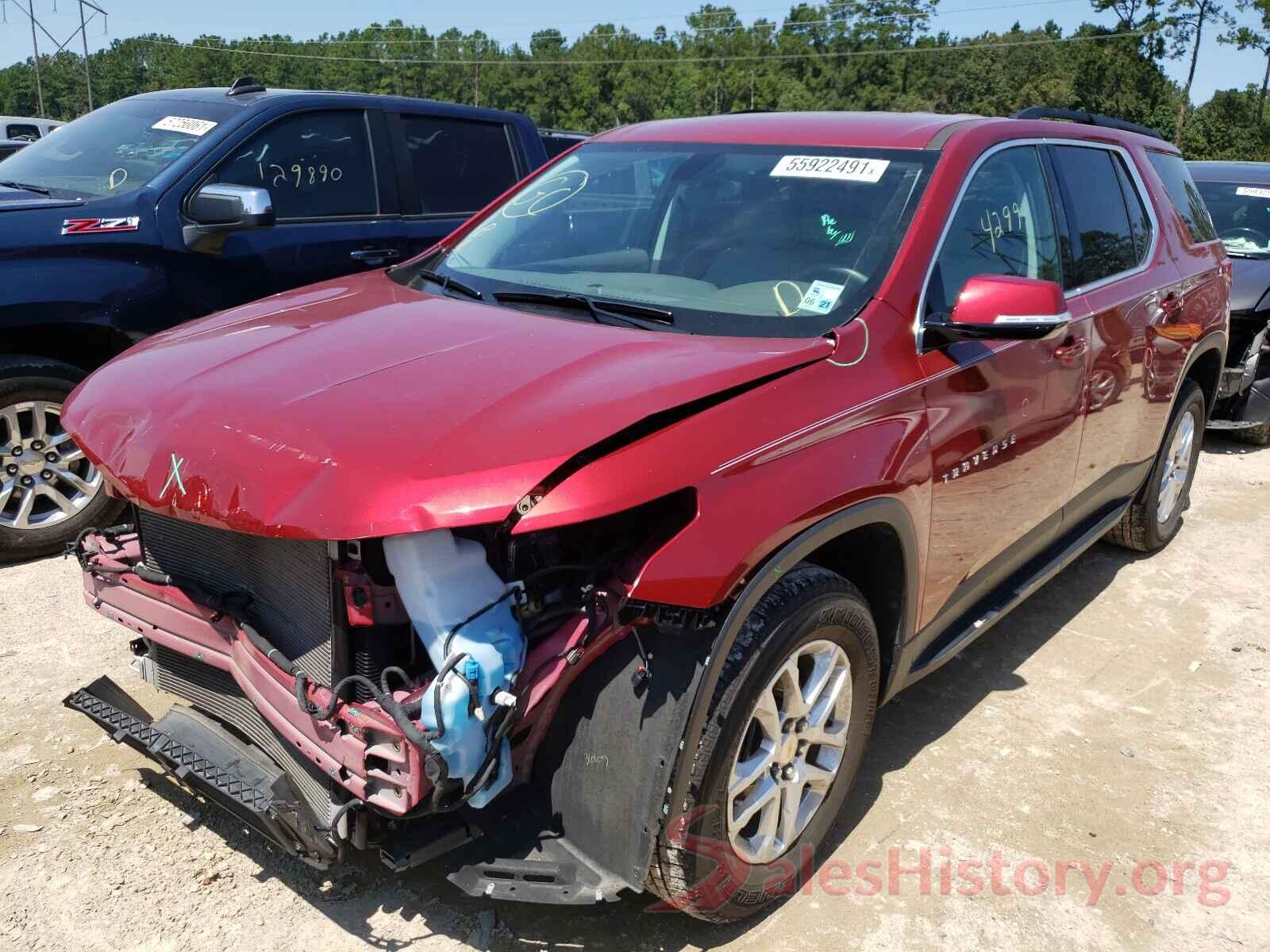 1GNERGKW8KJ279899 2019 CHEVROLET TRAVERSE