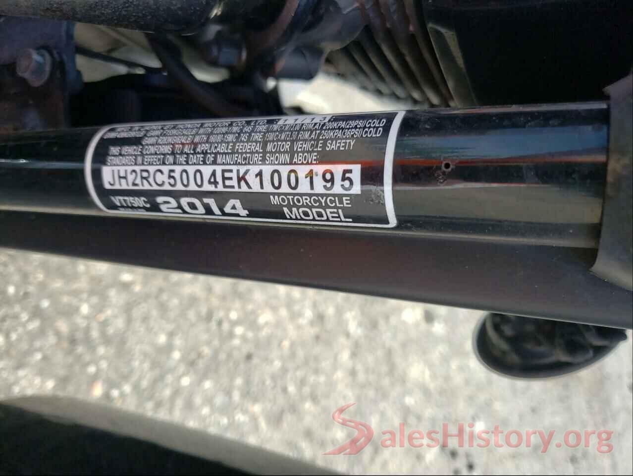 JH2RC5004EK100195 2014 HONDA VT CYCLE