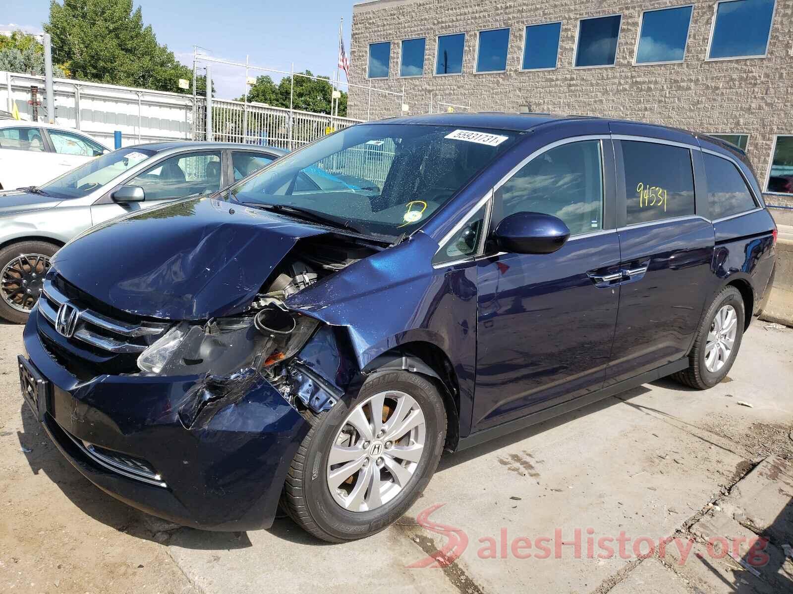 5FNRL5H32GB076874 2016 HONDA ODYSSEY