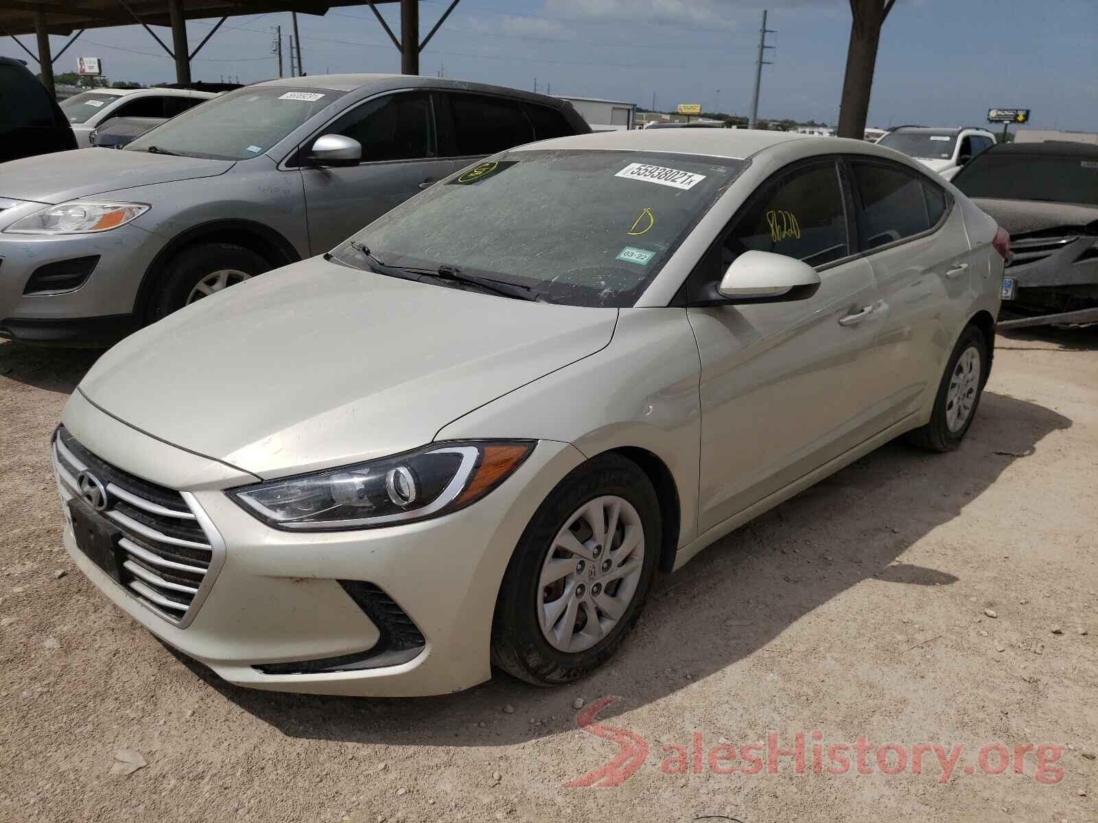 5NPD74LF5HH172608 2017 HYUNDAI ELANTRA