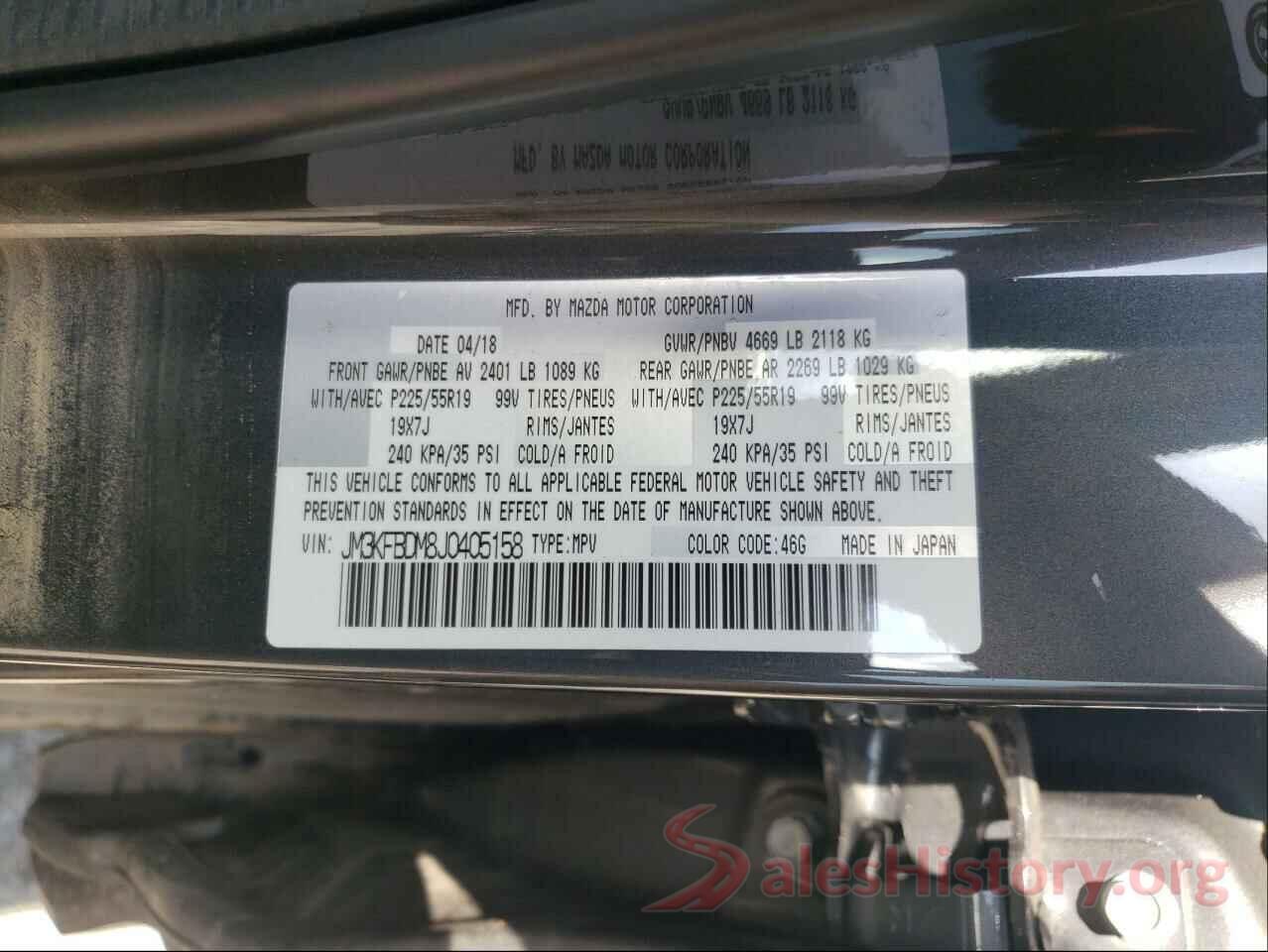 JM3KFBDM8J0405158 2018 MAZDA CX-5