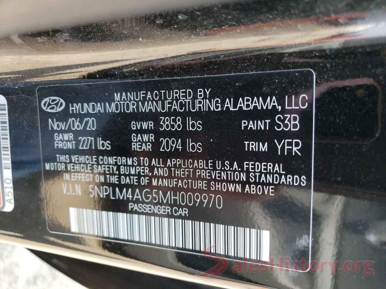 5NPLM4AG5MH009970 2021 HYUNDAI ELANTRA