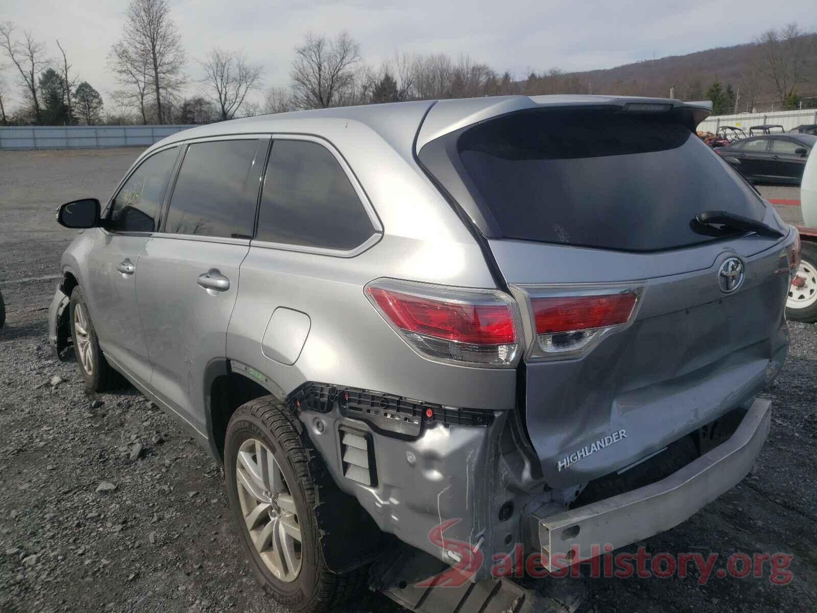 5TDZKRFH0GS159837 2016 TOYOTA HIGHLANDER