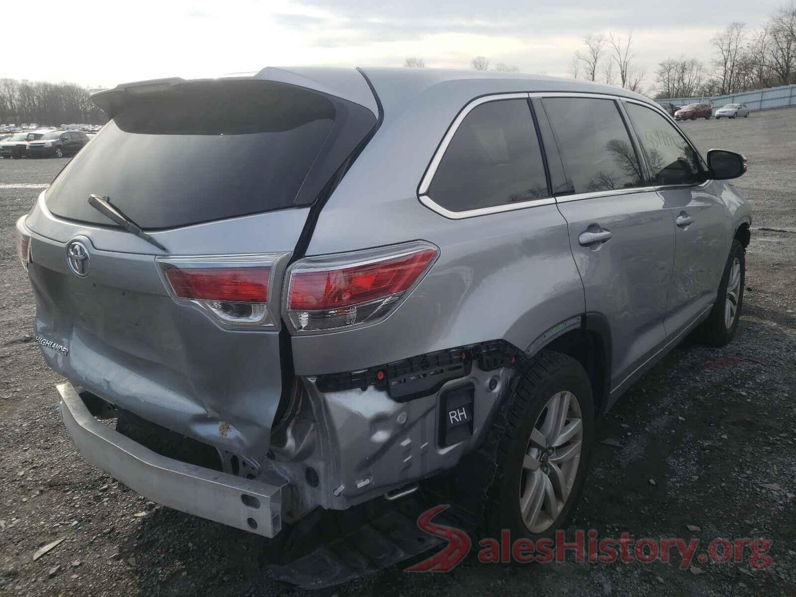 5TDZKRFH0GS159837 2016 TOYOTA HIGHLANDER