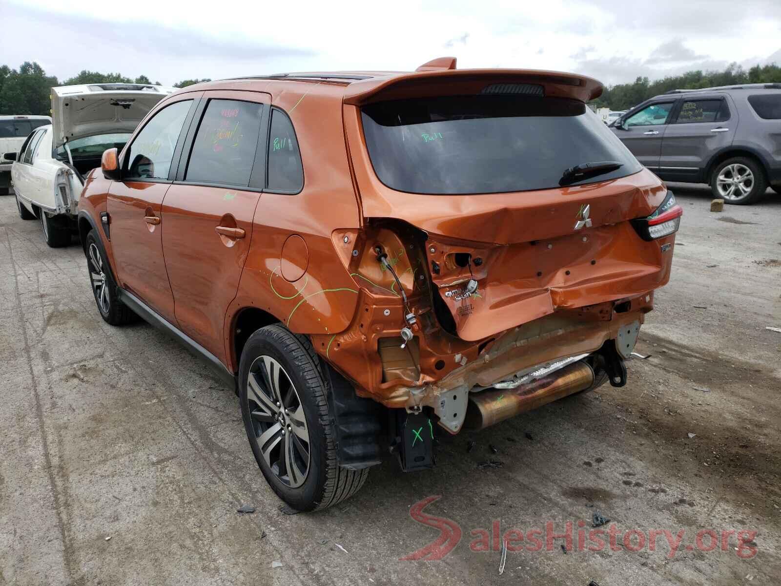 JA4AR3AU3LU005133 2020 MITSUBISHI OUTLANDER