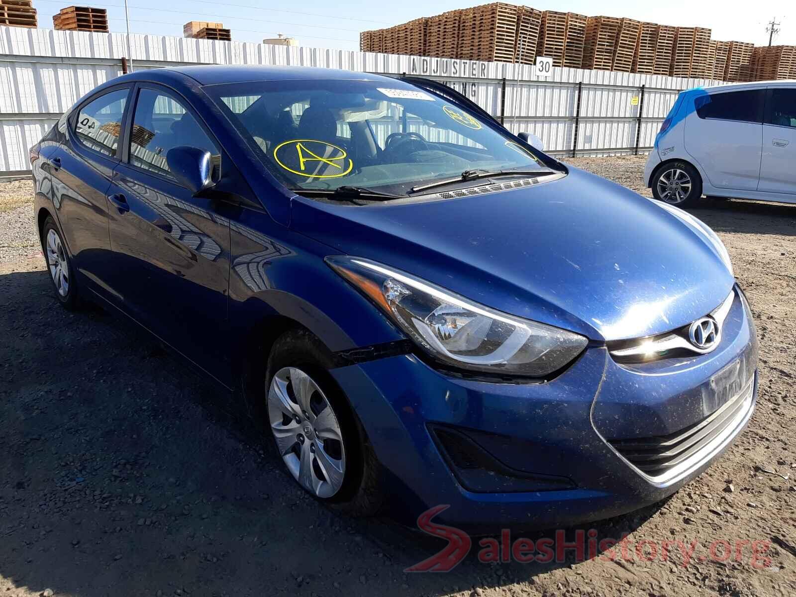 5NPDH4AE9GH702679 2016 HYUNDAI ELANTRA