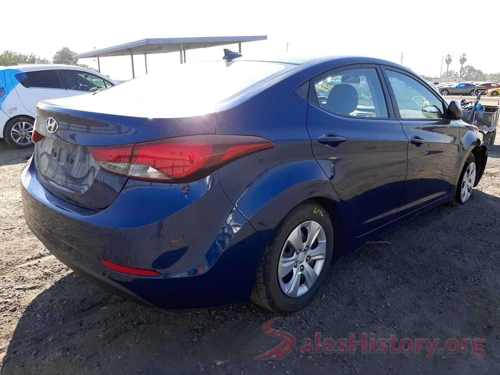 5NPDH4AE9GH702679 2016 HYUNDAI ELANTRA