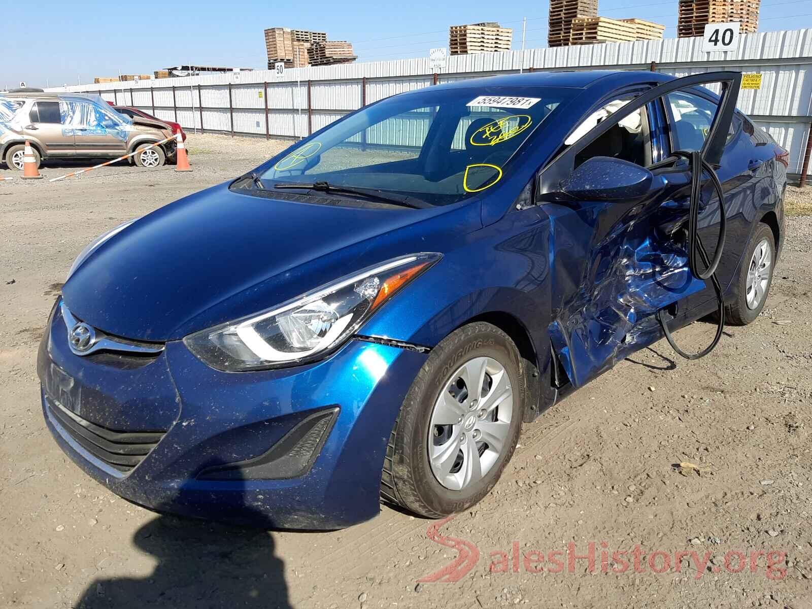 5NPDH4AE9GH702679 2016 HYUNDAI ELANTRA