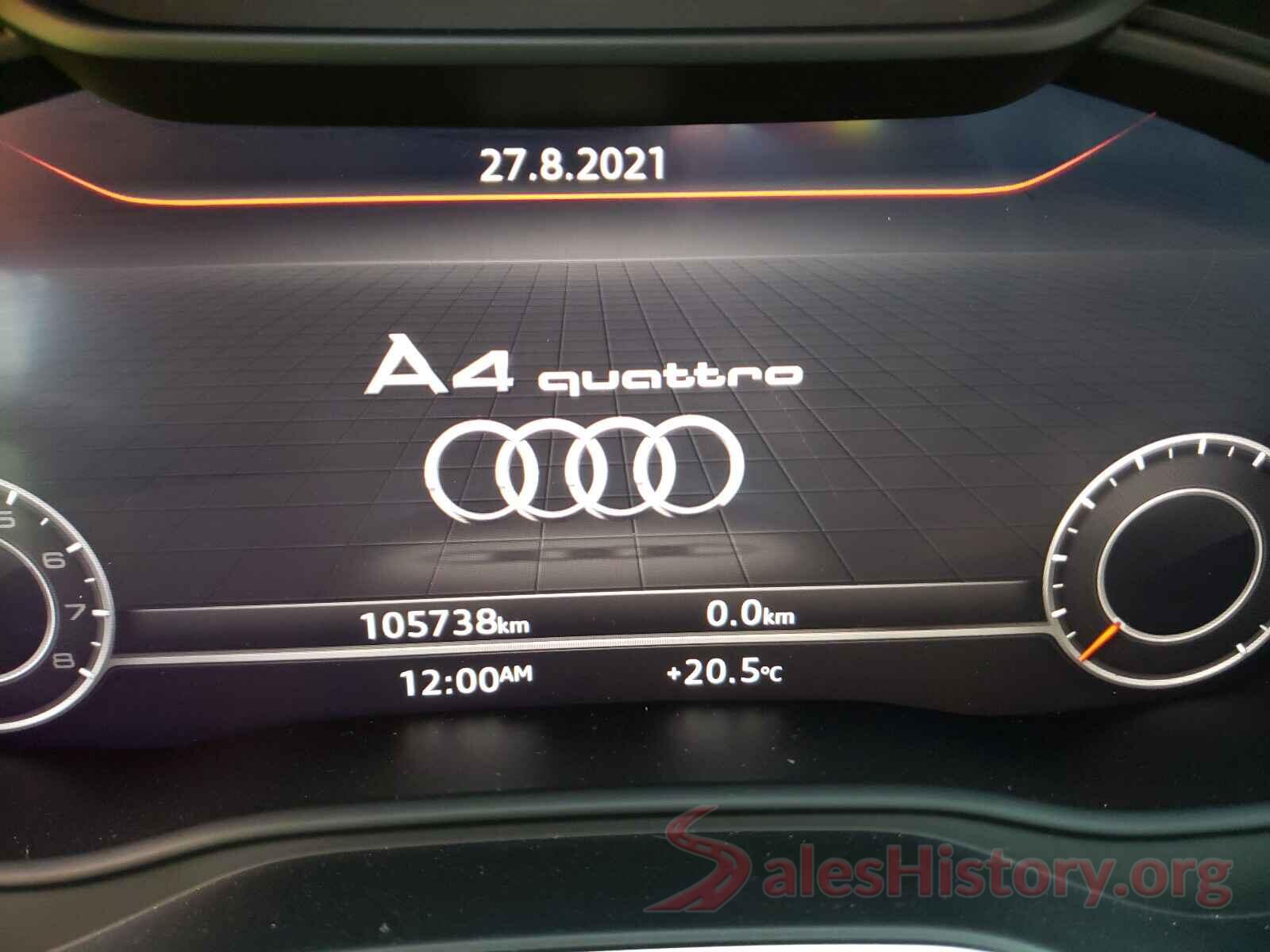 WAUCNAF43JA136419 2018 AUDI A4