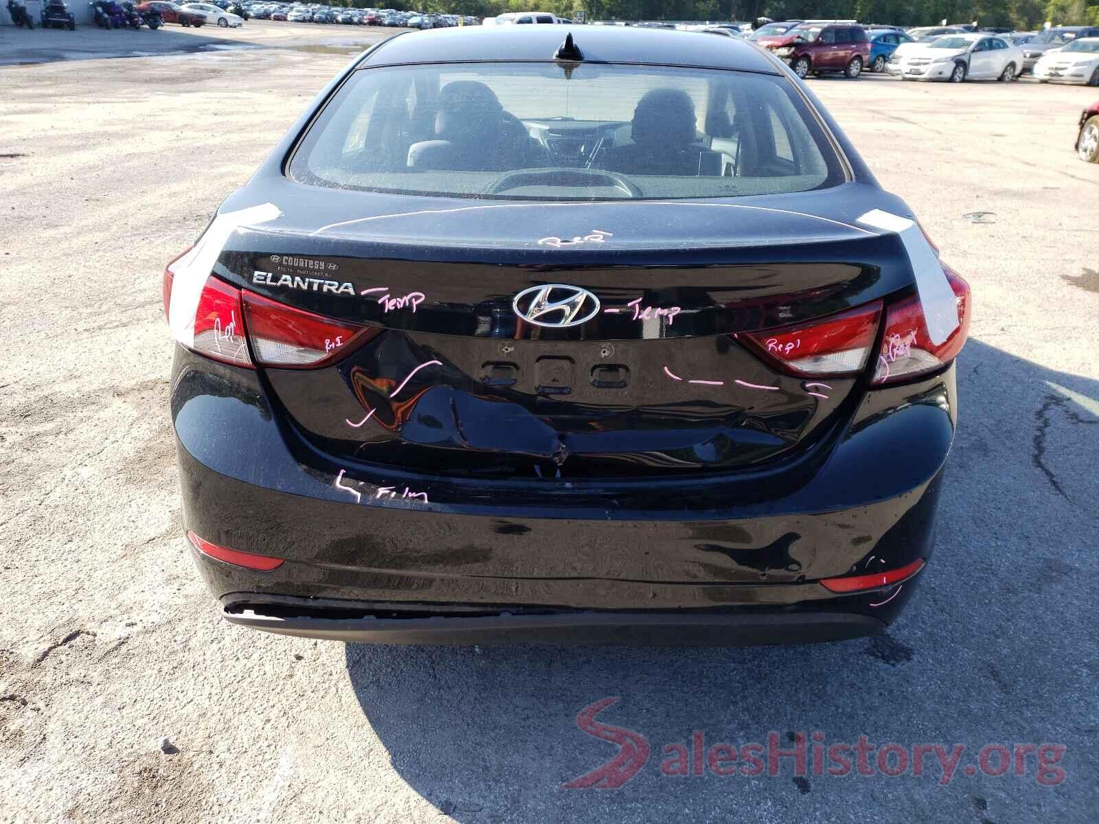 KMHDH4AE8GU599661 2016 HYUNDAI ELANTRA