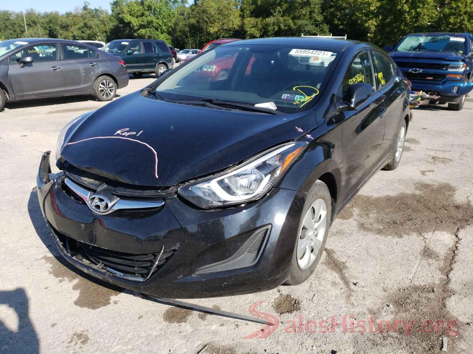 KMHDH4AE8GU599661 2016 HYUNDAI ELANTRA