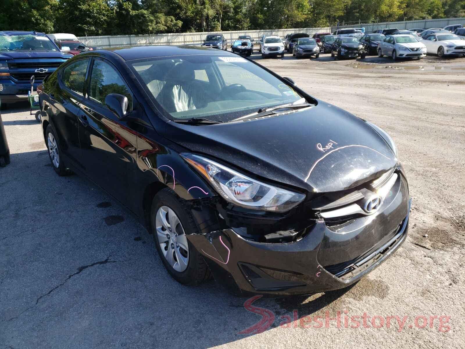 KMHDH4AE8GU599661 2016 HYUNDAI ELANTRA