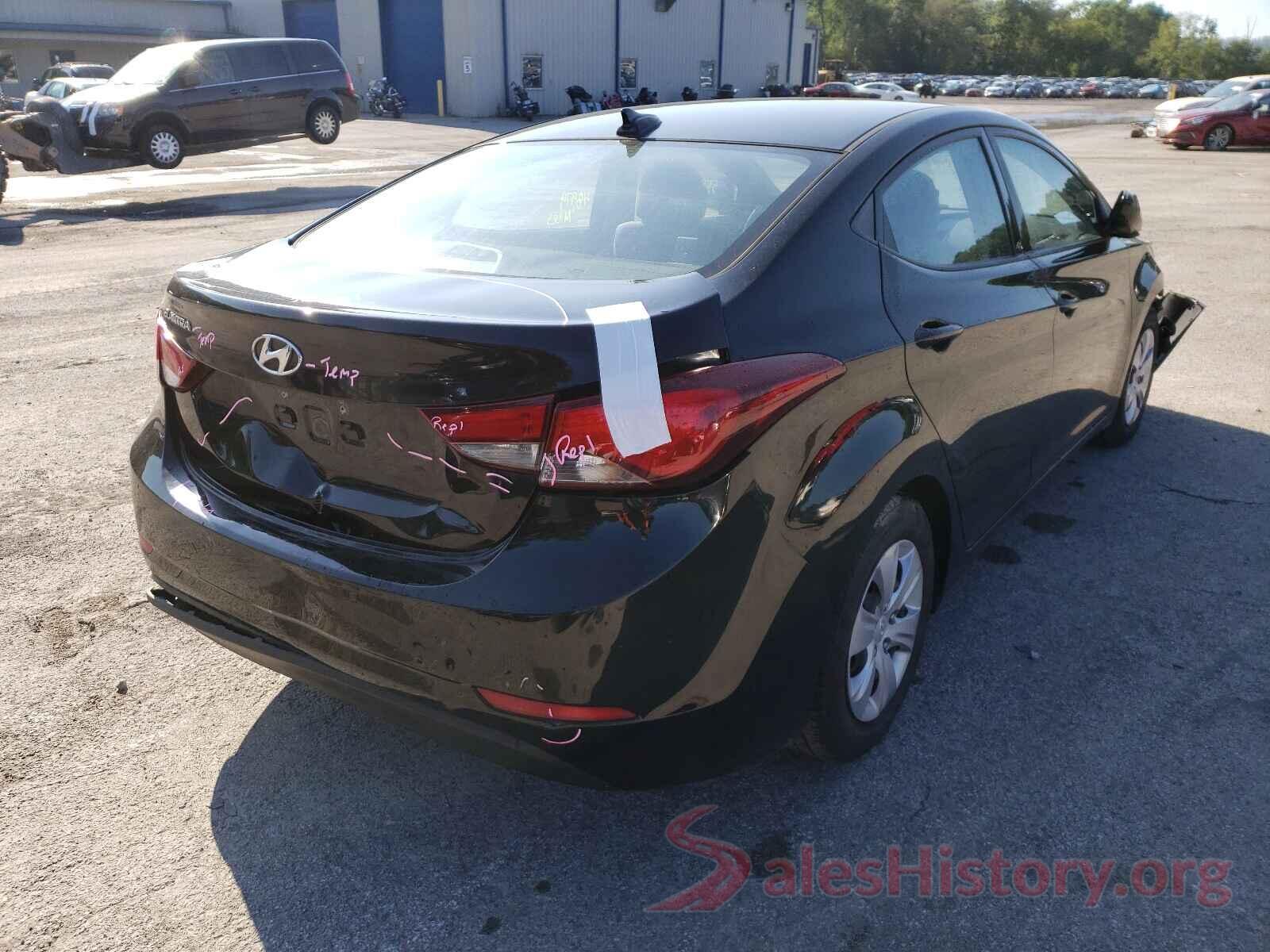 KMHDH4AE8GU599661 2016 HYUNDAI ELANTRA