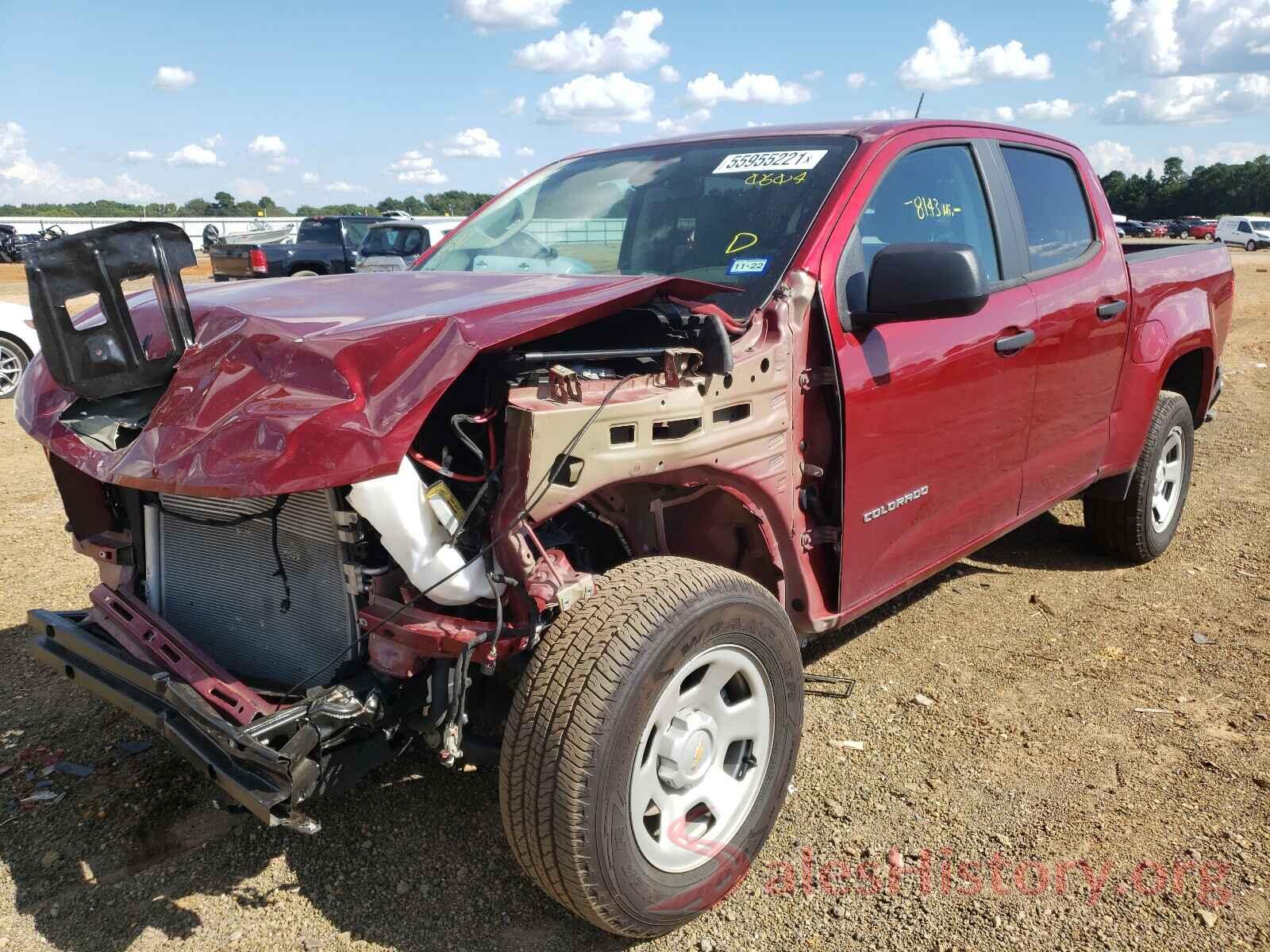 1GCGSBEA0M1180604 2021 CHEVROLET COLORADO