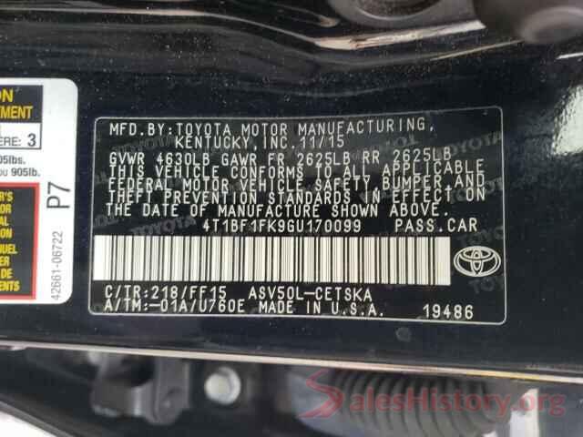 4T1BF1FK9GU170099 2016 TOYOTA CAMRY