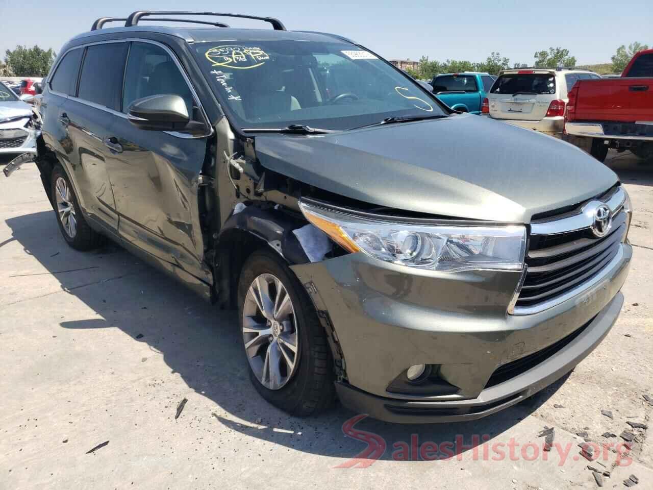 5TDJKRFH5FS208526 2015 TOYOTA HIGHLANDER