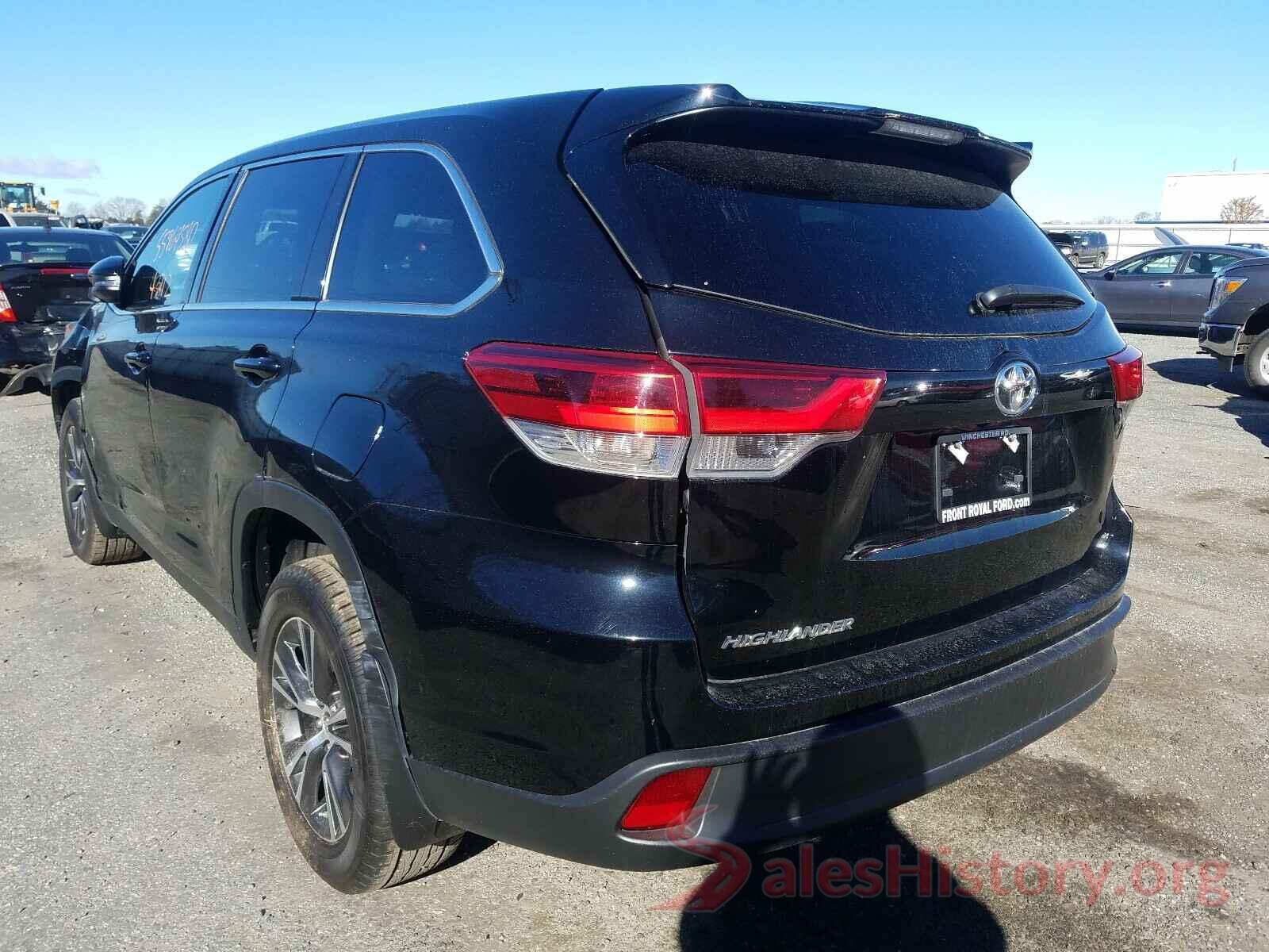 5TDBZRFH6KS945230 2019 TOYOTA HIGHLANDER