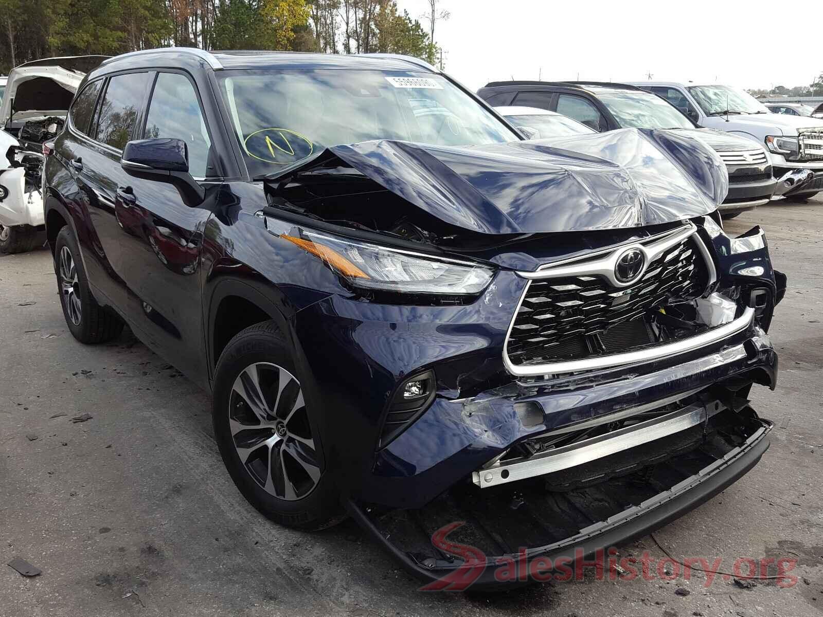 5TDGZRAHXLS513111 2020 TOYOTA HIGHLANDER