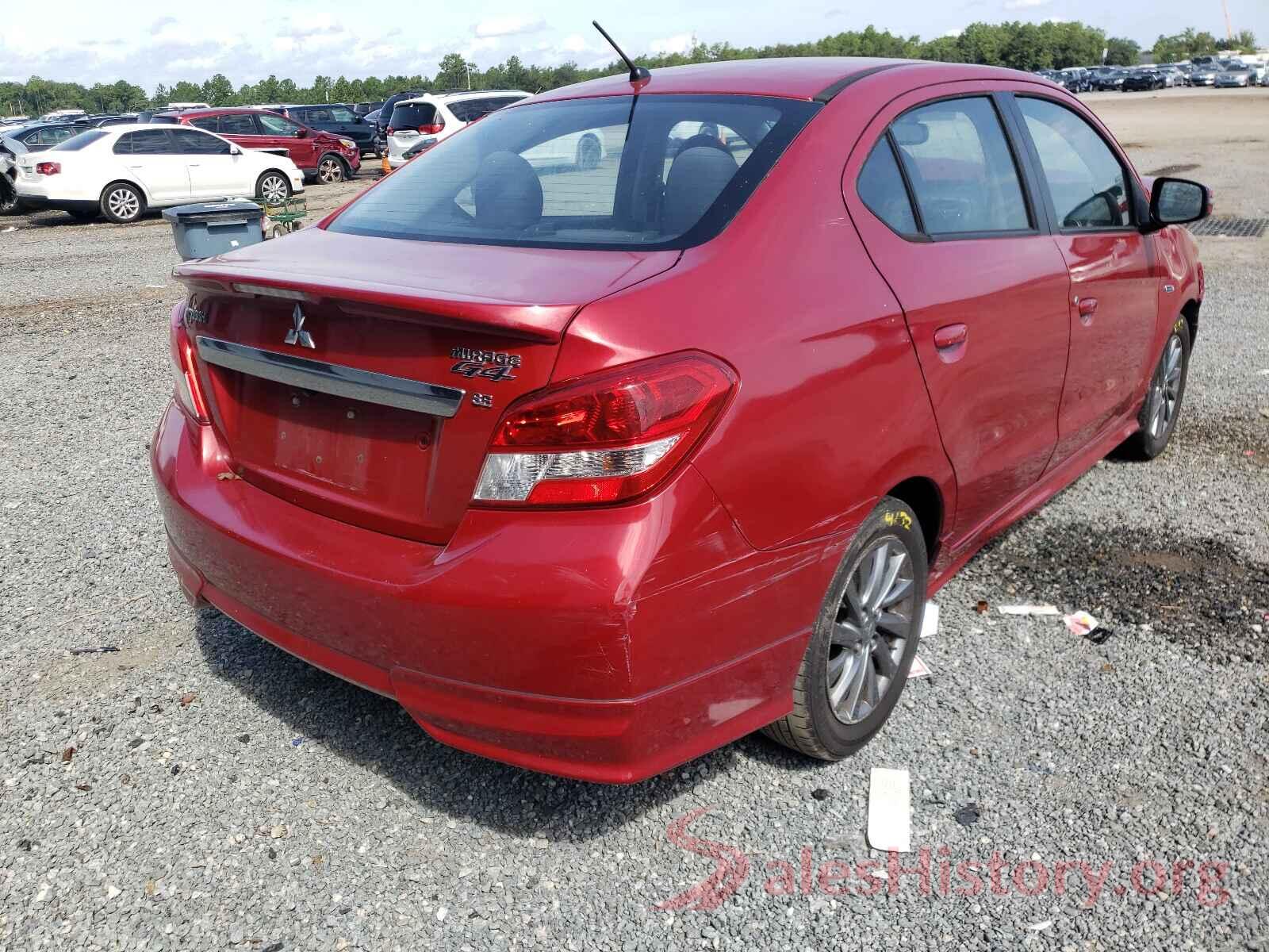 ML32F4FJ1HHF06826 2017 MITSUBISHI MIRAGE