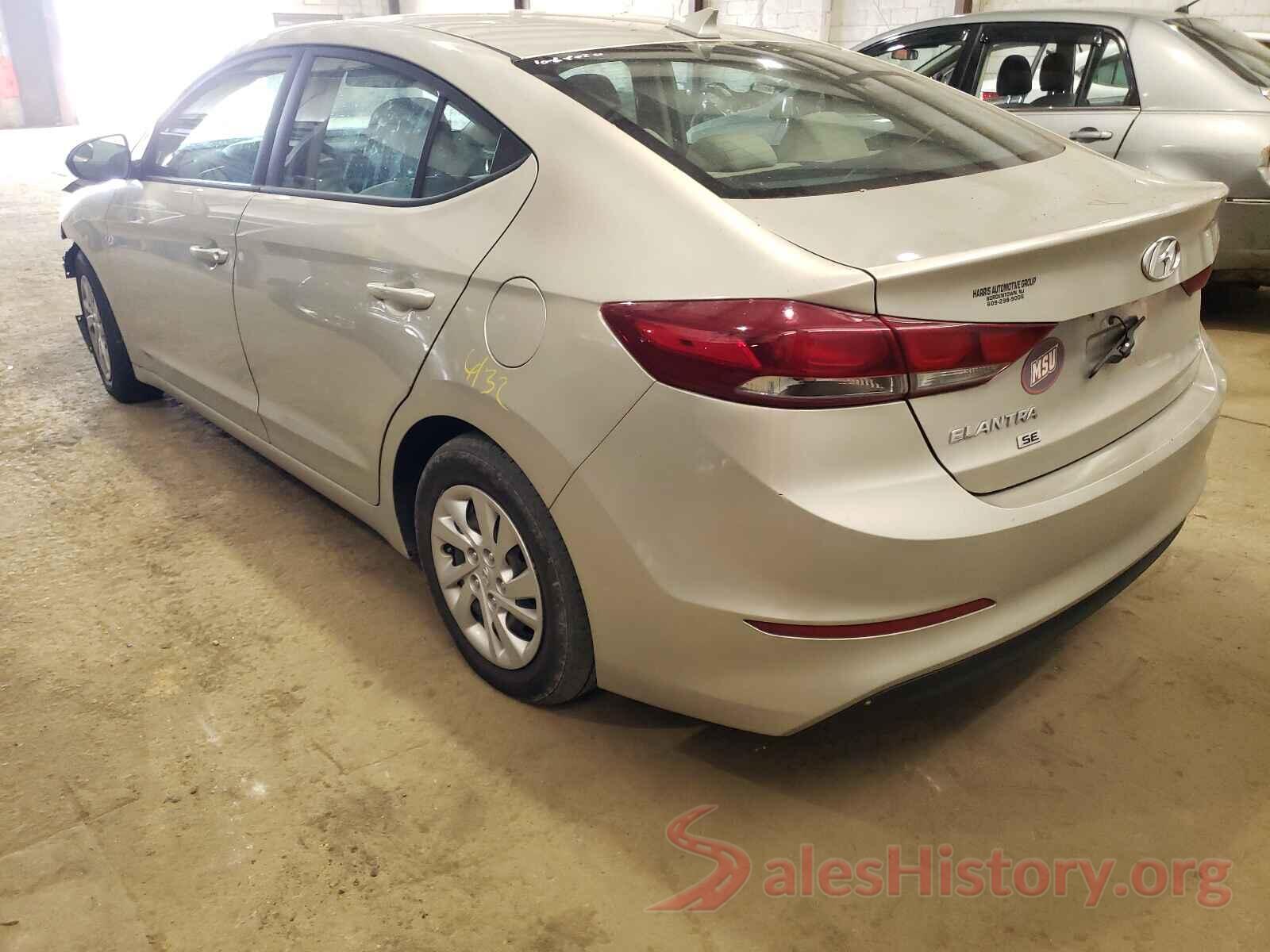 5NPD74LF7HH197381 2017 HYUNDAI ELANTRA