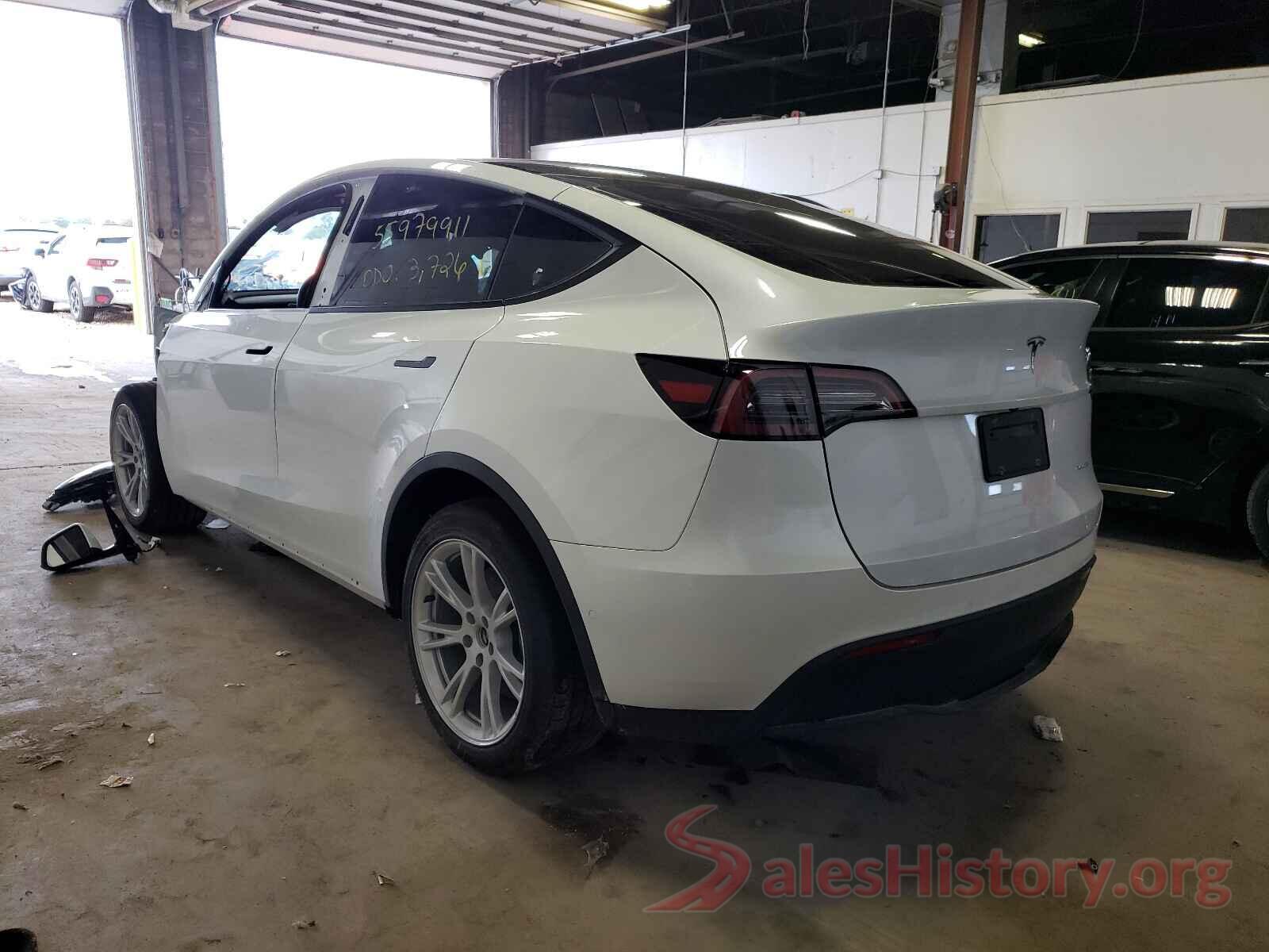 5YJYGDEE2MF145784 2021 TESLA MODEL Y