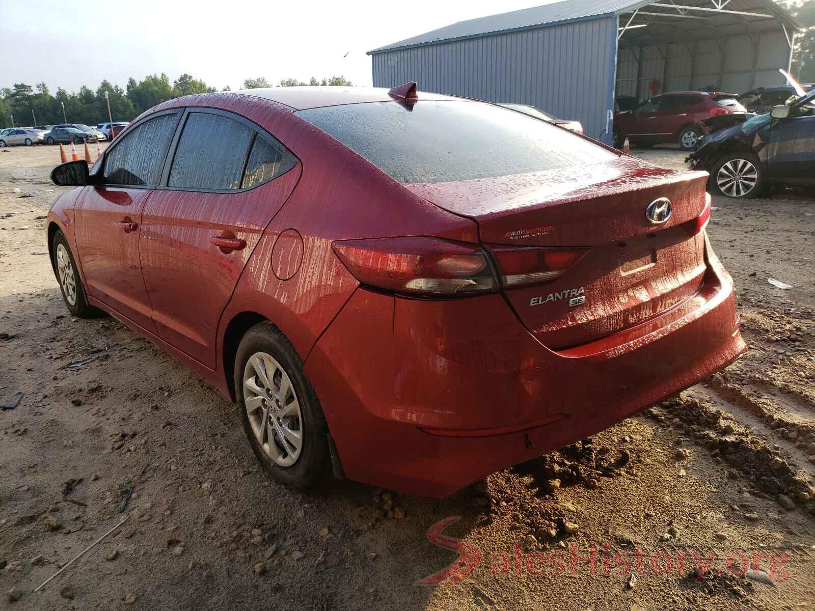 KMHD74LF3HU353420 2017 HYUNDAI ELANTRA