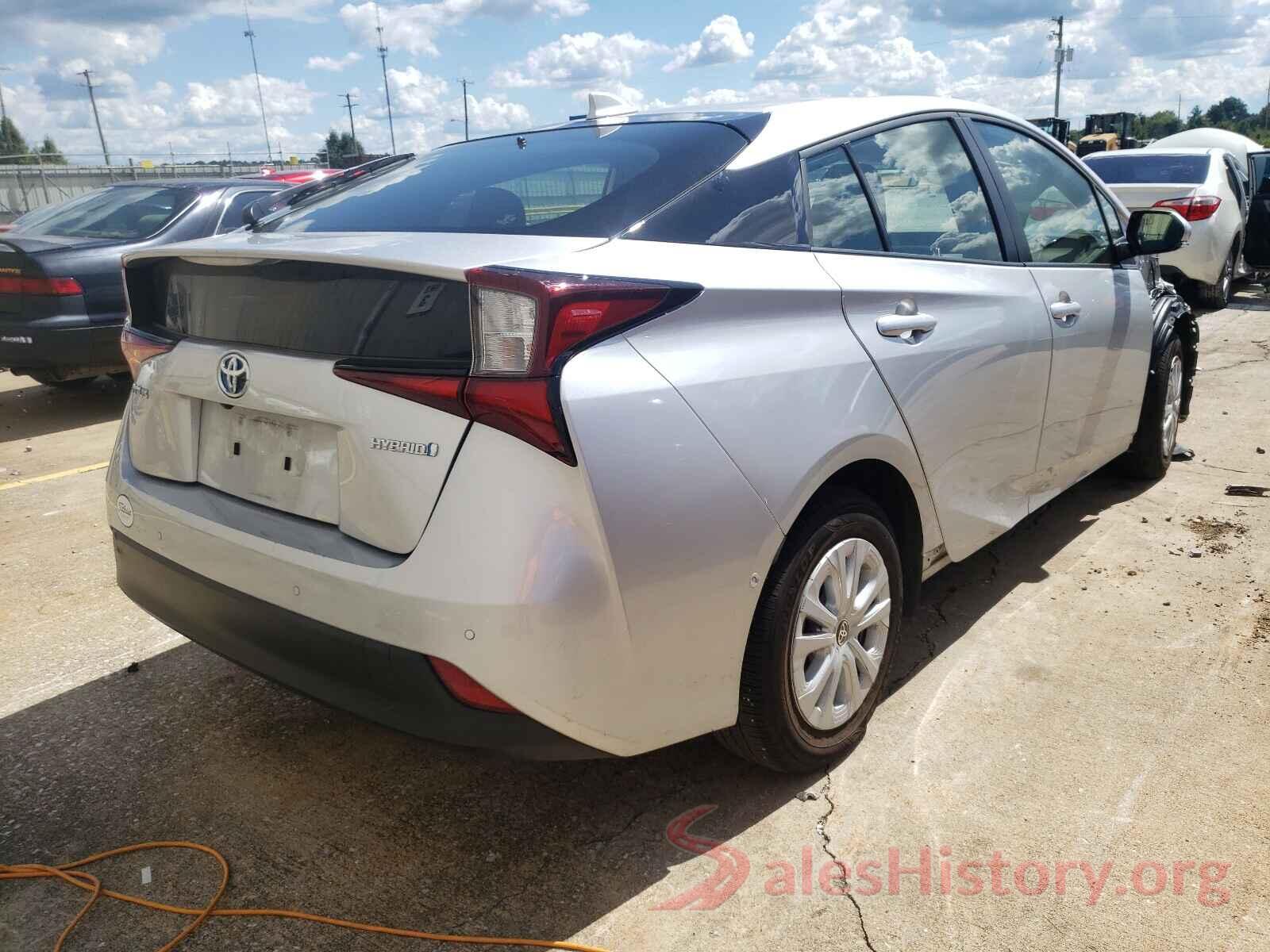 JTDKARFU2K3096154 2019 TOYOTA PRIUS