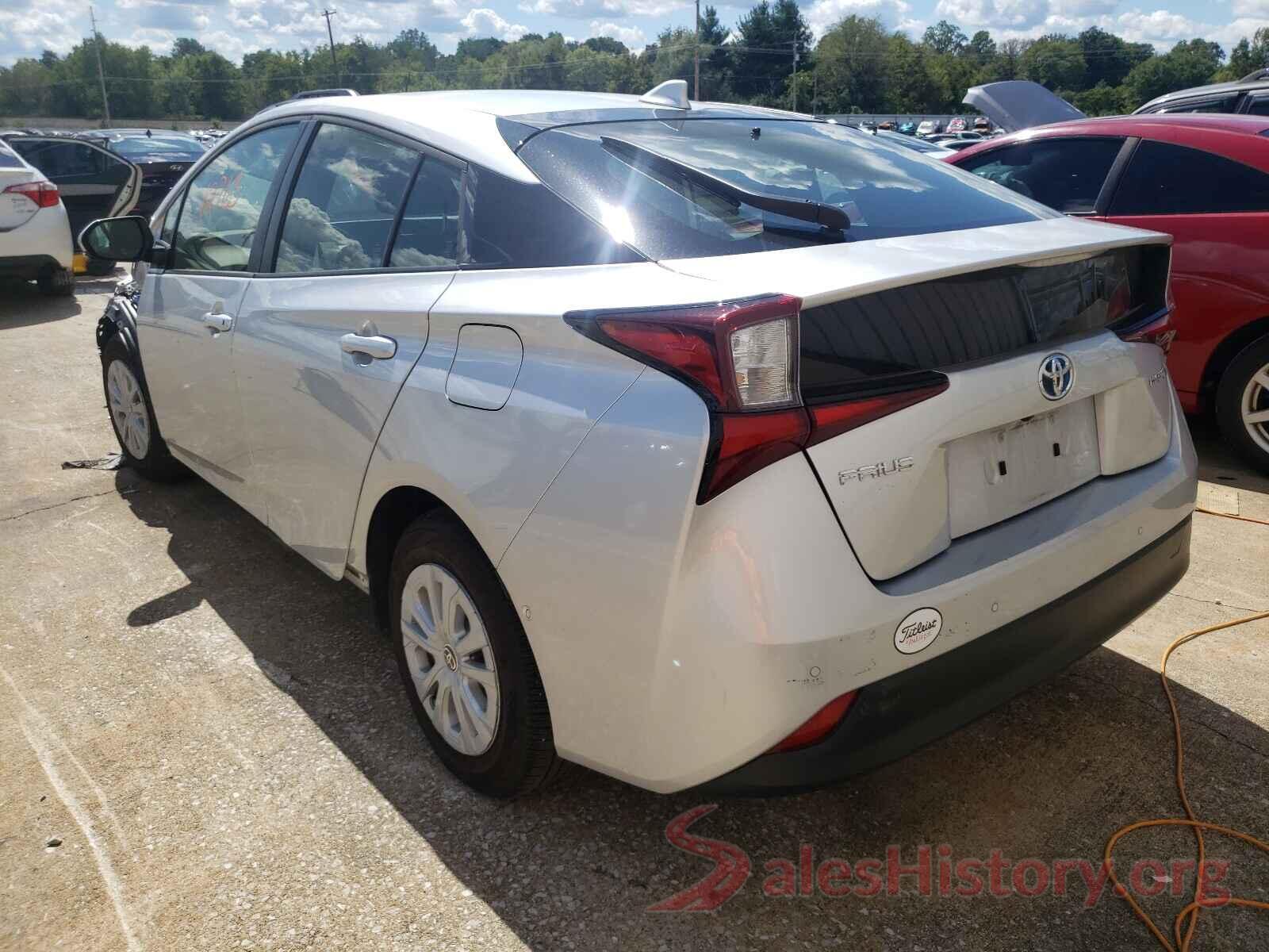 JTDKARFU2K3096154 2019 TOYOTA PRIUS