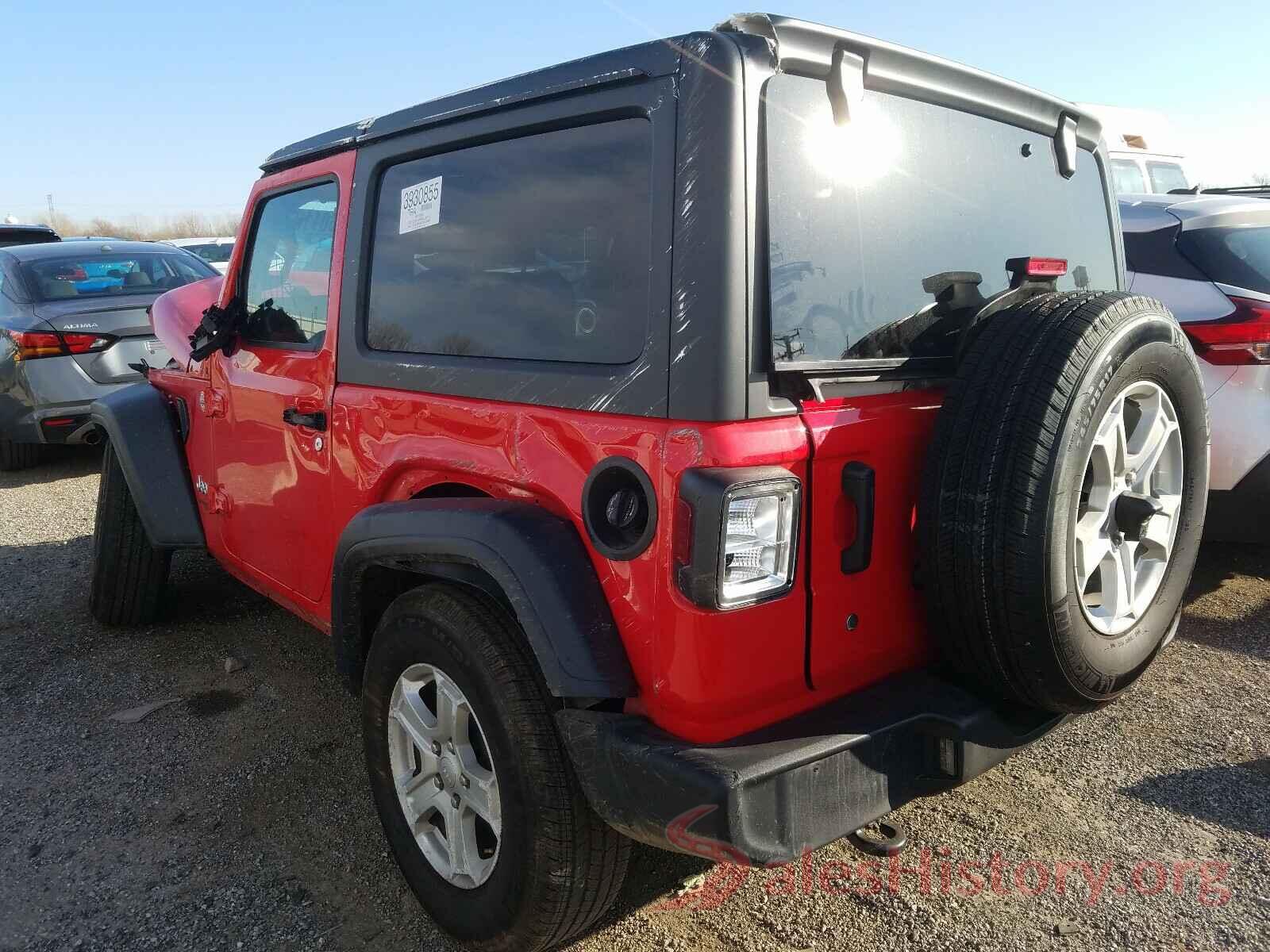 1C4GJXAN8LW204884 2020 JEEP WRANGLER