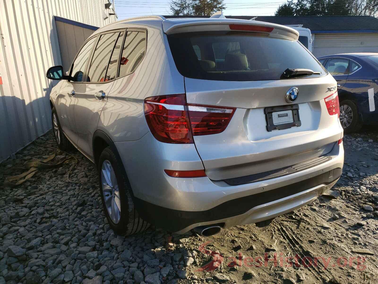 5UXWY3C57G0N88127 2016 BMW X3