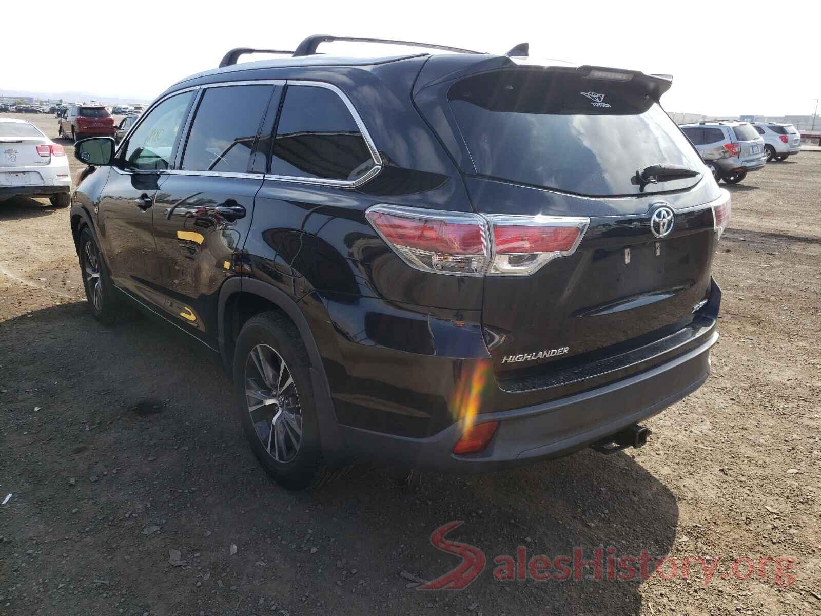 5TDJKRFH8GS326183 2016 TOYOTA HIGHLANDER