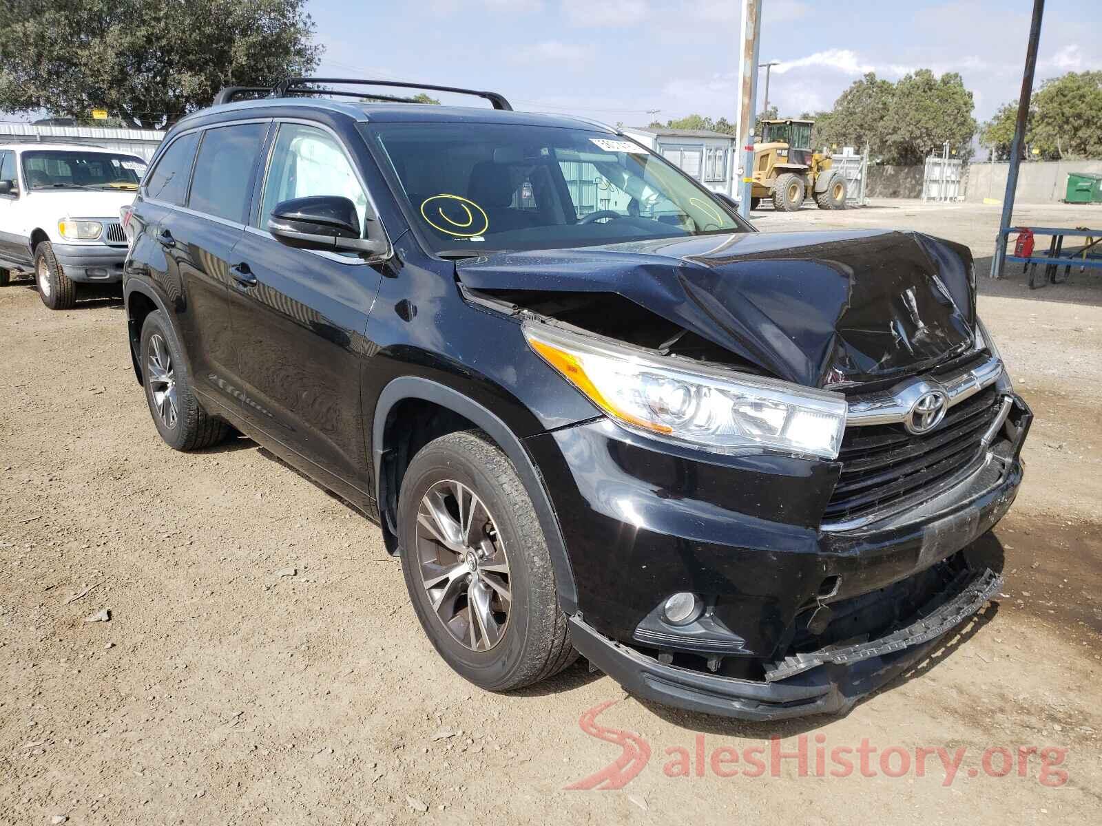 5TDJKRFH8GS326183 2016 TOYOTA HIGHLANDER