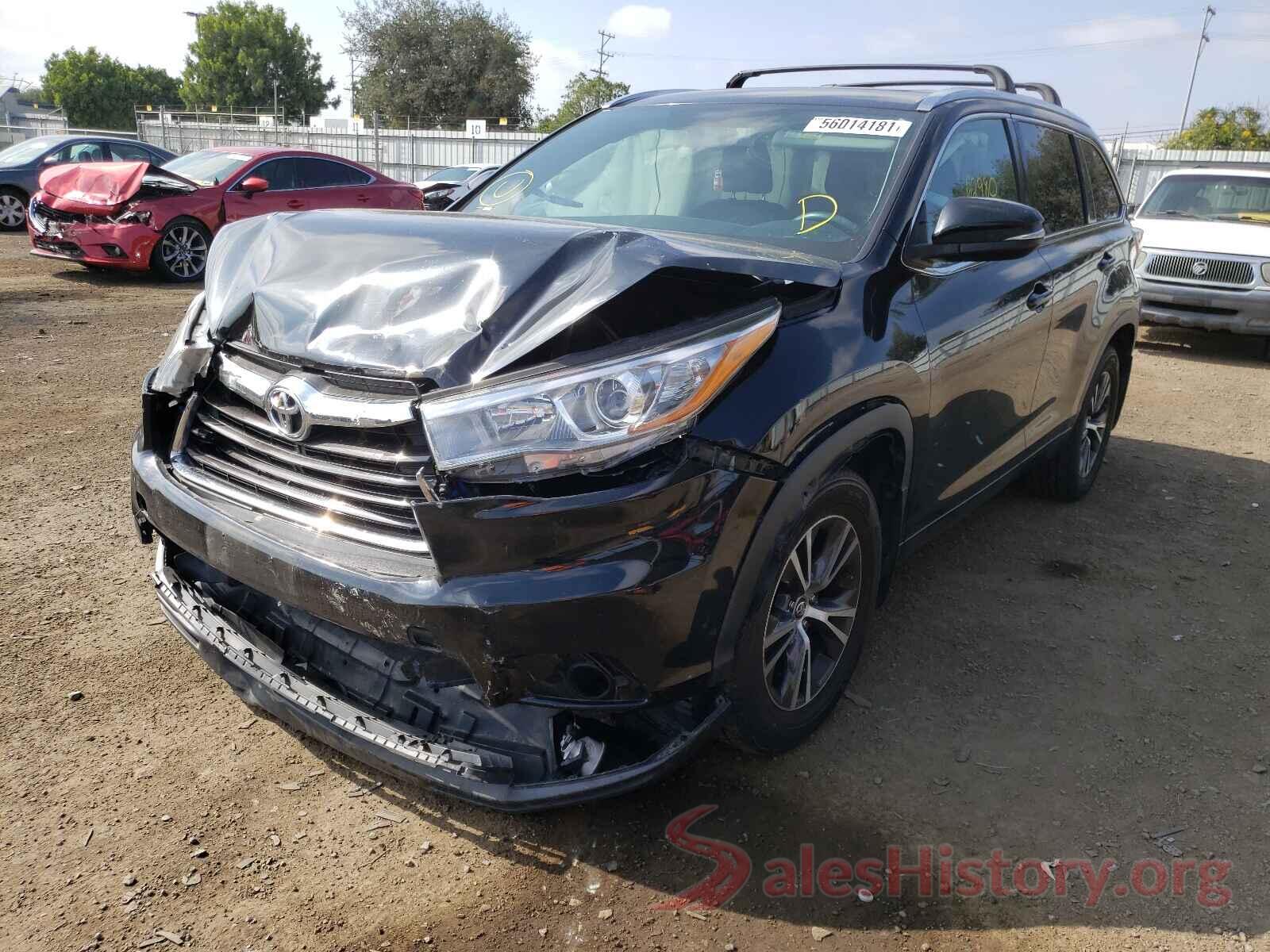 5TDJKRFH8GS326183 2016 TOYOTA HIGHLANDER