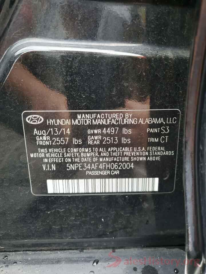 5NPE34AF4FH062004 2015 HYUNDAI SONATA